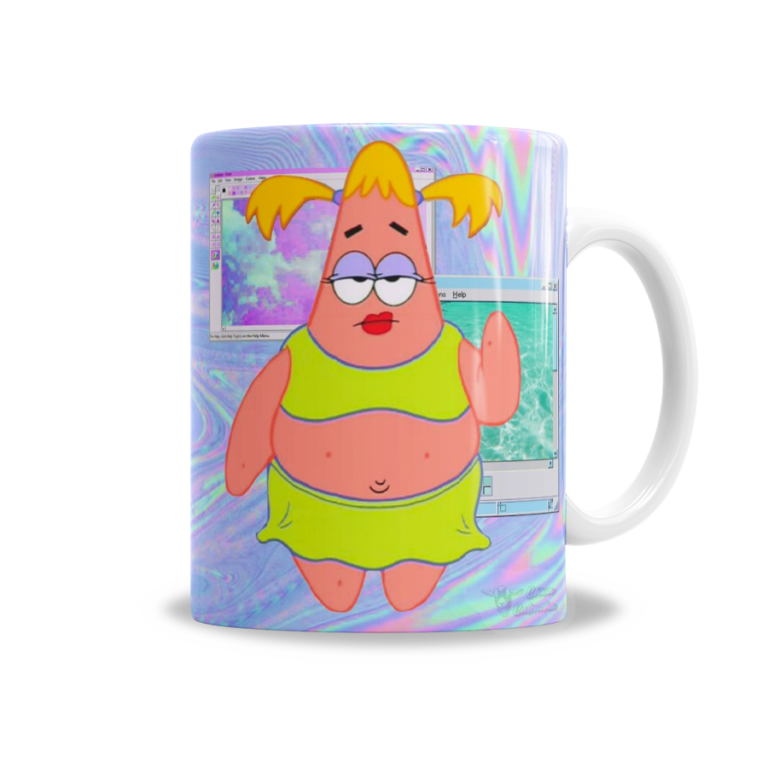 Tazas Bob Esponja Patricio Windows 90s Con Disfraz Chiva Calenchu