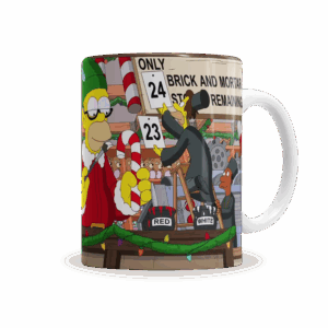 Tazas | Simpsons Homero Navidad Ayudante De Santa