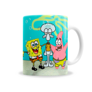 Tazas | Bob Esponja Con Patricio y Calamardo