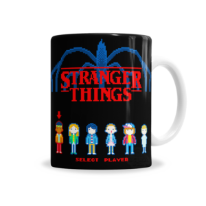 Tazas | Stranger Things Personajes Arcade Pixel