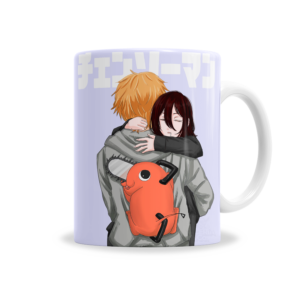 Tazas | Chainsaw Man Denji Con Nayuta y Pochita