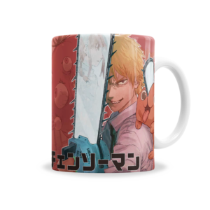 Tazas | Chainsaw Man Denji Con Motosierra y Pochita
