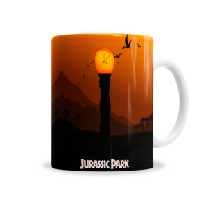 Tazas | Jurassic Park Paisaje Con Mosquito