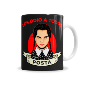 Tazas | Wednesday - Merlina Los Odio A Todos