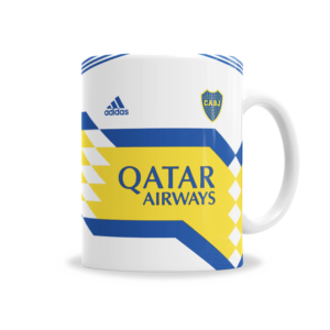 Tazas | Boca Juniors Camiseta Alternativa Blanca