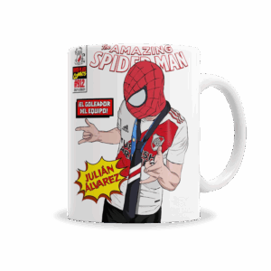 Tazas | River Plate Julián Alvarez La Araña Gol Cómic
