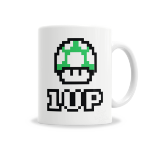 Tazas | Mario Bros - Honguito 1up Pixel