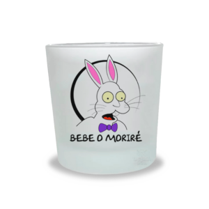 Vaso Whiskero | Simpsons Conejo Bebe o Moriré