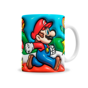 Tazas | Mario Bros Efecto Relieve