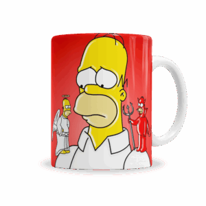 Tazas | Simpsons Homero Ángel Vs Demonio