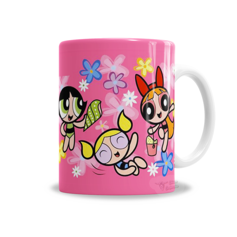 Tazas Las Chicas Superpoderosas Flower Power Chiva Ca 