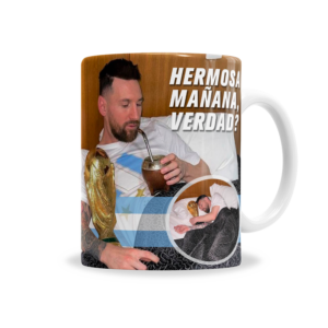 Tazas | Messi Durmiendo Con La Copa Del Mundo