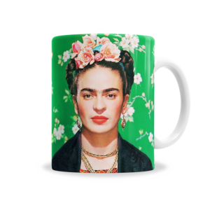Tazas | Frida Kahlo Retrato Clásico Floreado