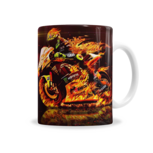 Tazas | Valentino Rossi Moto En Llamas