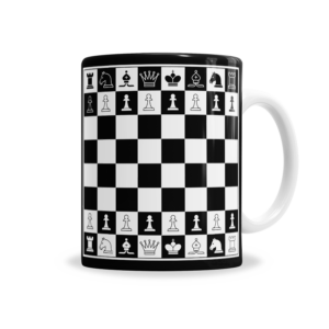 Tazas | Ajedrez Tablero Blanco y Negro
