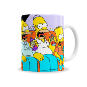 Tazas | Simpsons Familia Homero Con Abraham y Bart