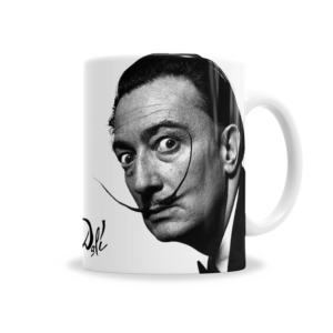 Tazas | Salvador Dalí Retrato Icónico con Bigotes