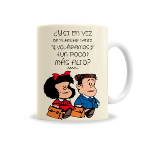 Tazas | Mafalda y Manolito Volar Alto