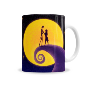 Tazas | El Extraño Mundo de Jack Siluetas Bajo La Luna