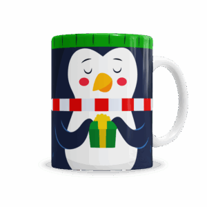 Tazas | Navidad Pingüino Con Regalito