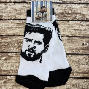 Soquetes | Messi Rostro En Blanco Y Negro