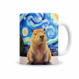 Tazas | Capibara La Noche Estrellada