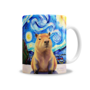 Tazas | Capibara La Noche Estrellada