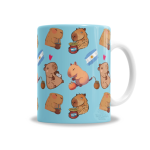 Tazas | Capibara Argento Carpincho Tomando Mate