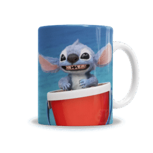Tazas | Stitch Live Action En Un Balde Playa