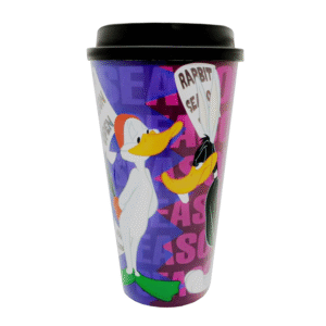 Vasos | Vaso Con Tapa Pato Lucas y Bugs Bunny