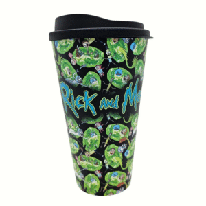 Vasos | Vaso Con Tapa Rick And Morty Portales