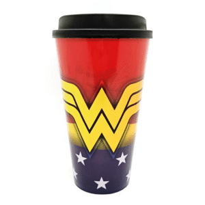 Vasos | Vaso Con Tapa Mujer Maravilla