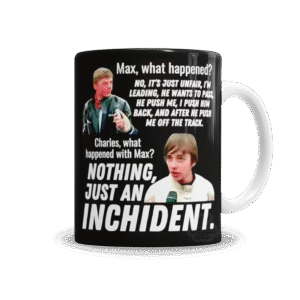 Tazas | Meme LeClerc y Verstappen Inchident