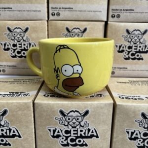 Tazón | Homero Simpson Cara Amarillo