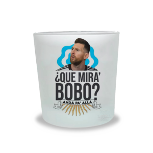 Vaso Whiskero | Messi Que Mirá Bobo