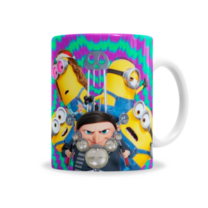 Tazas | Minions y Gru Jóven en Moto