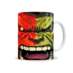 Tazas | Hulk Dos Caras Verde y Rojo