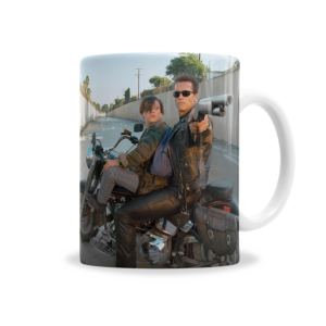 Tazas | Terminator y John Escena En Moto